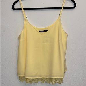 Abercrombie & Fitch Yellow Lace Tank top